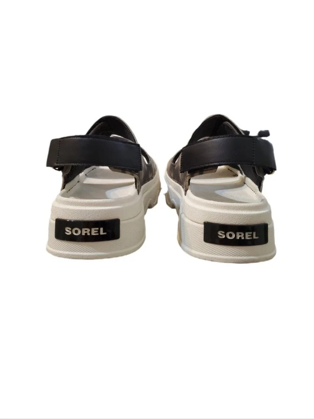 Sorel Women's Kinetic™ Sunchase Ankle Strap Black Chalk Sandal Size 8